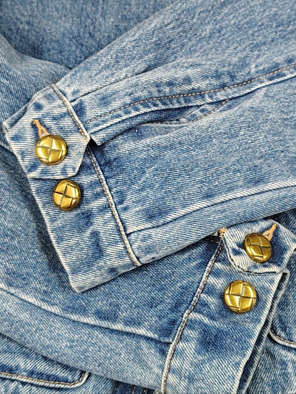Blue Denim Jacket Sz Medium - Large - Picture 12 of 16